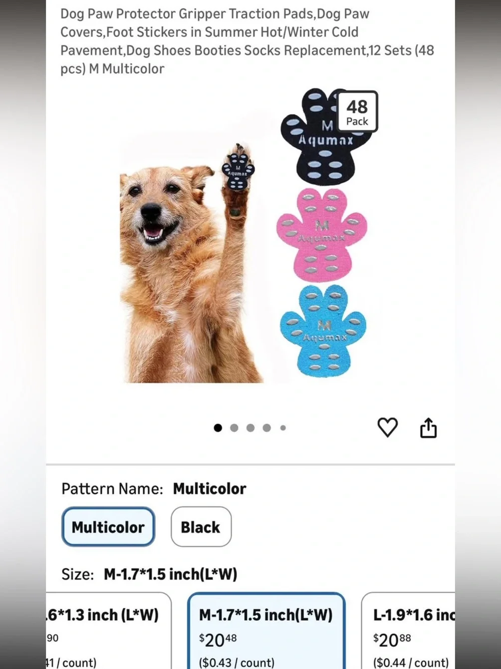 Anti Slip Paw Cover Stickers for Dogs